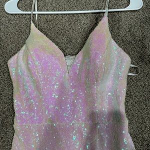 Colorful prom dress! Sparkly and beautiful